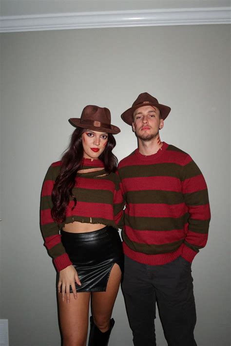 halloween costumes for couples scary|freddy krueger couples costume.